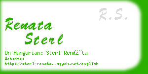 renata sterl business card